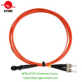 MTRJ-ST / PC Faseroptik Patchkabel, Multimode 62.5 Om1, Duplex, Orange, 1.8mm, Benutzerdefinierte Länge